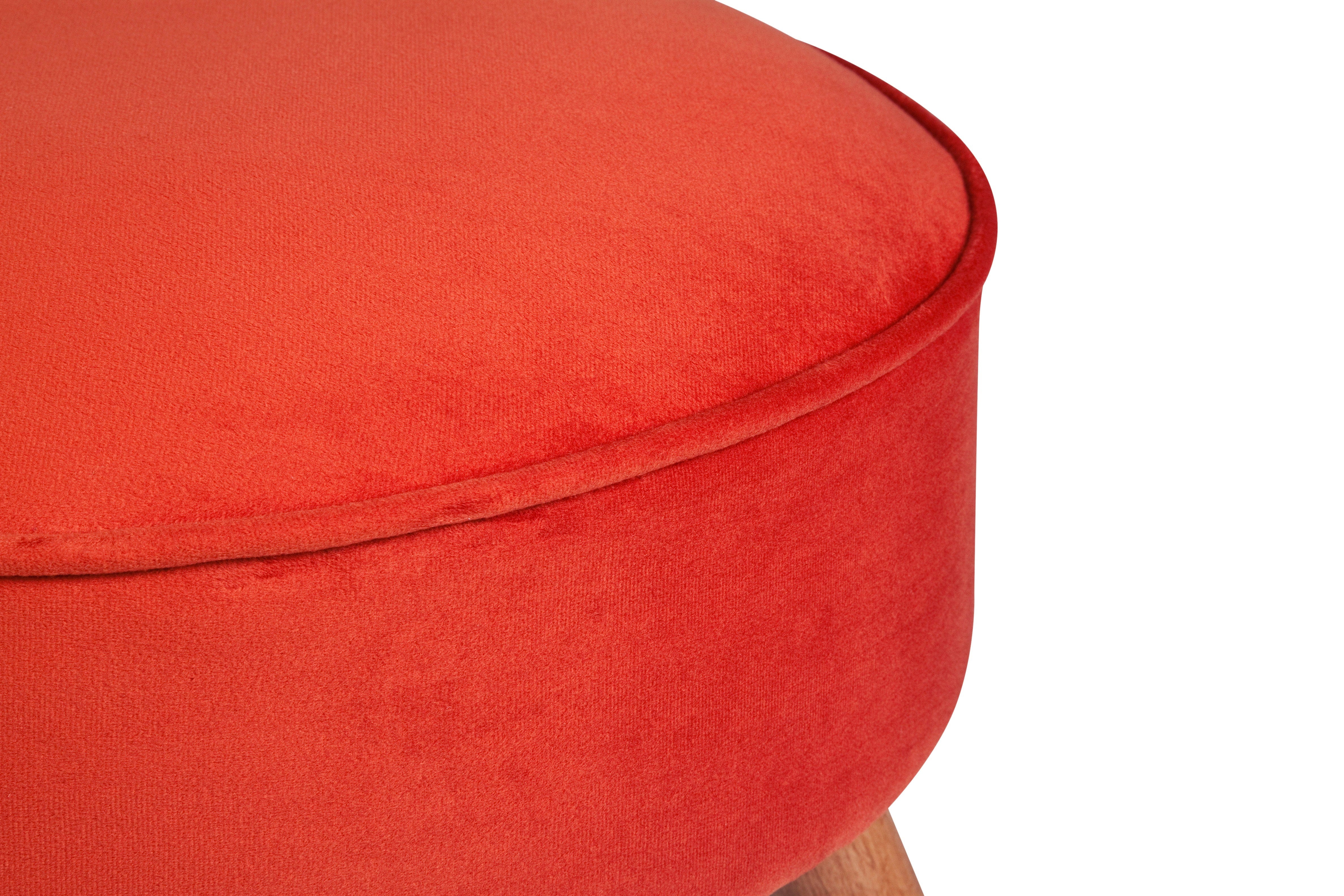 Pouf in tessuto Boyce Ruggine (2)