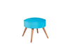 Pouf in tessuto Boyce Turchese