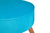 Pouf in tessuto Boyce Turchese (2)