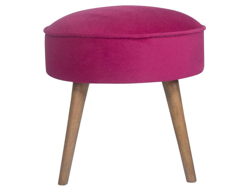 Pouf in tessuto Boyce Violetto