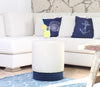 Pouf in tessuto Bozcaada Bianco (5)