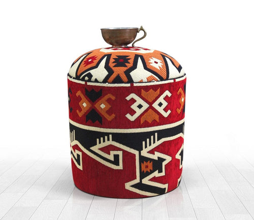 Pouf in tessuto Bozok Patch I Multicolore