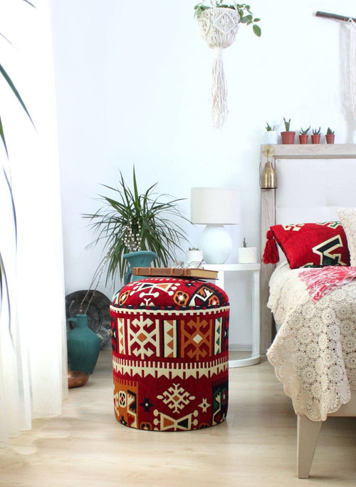 Pouf in tessuto Bozok Patch II Multicolore (1)