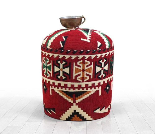 Pouf in tessuto Bozok Patch III Multicolore