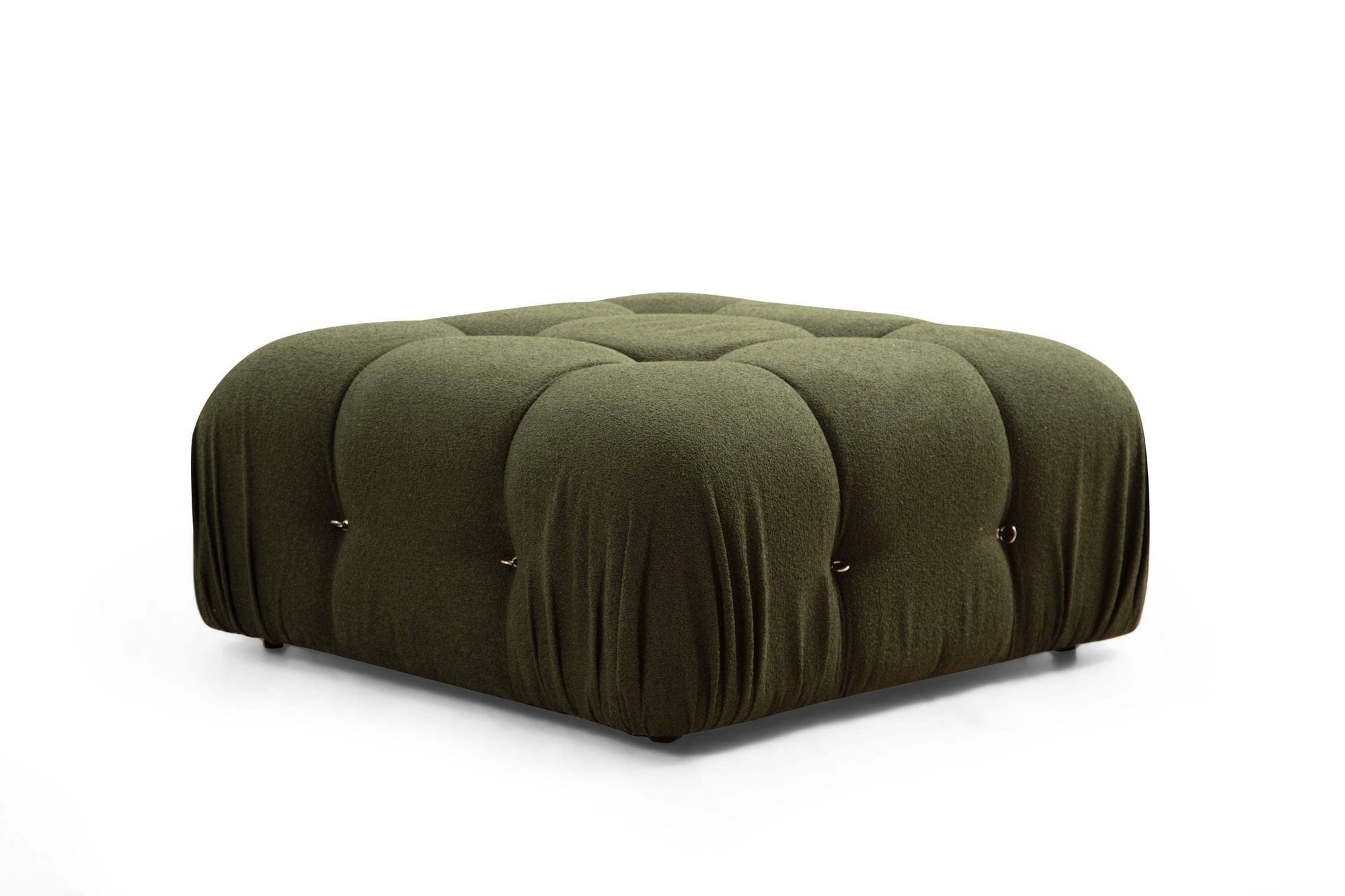Pouf in tessuto Bubble Verde