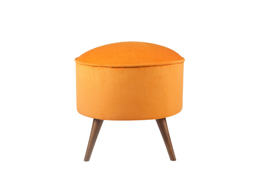 Pouf in tessuto Buena Park Arancia (1)