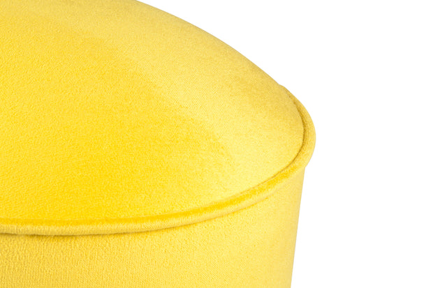 Pouf in tessuto Buena Park Giallo (2)
