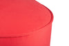 Pouf in tessuto Buena Park Rosso (2)