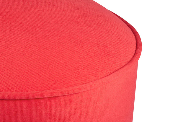 Pouf in tessuto Buena Park Rosso (2)