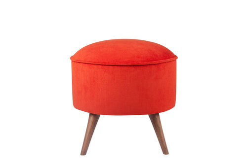 Pouf in tessuto Buena Park Ruggine (1)