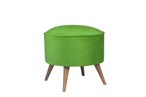 Pouf in tessuto Buena Park Verde