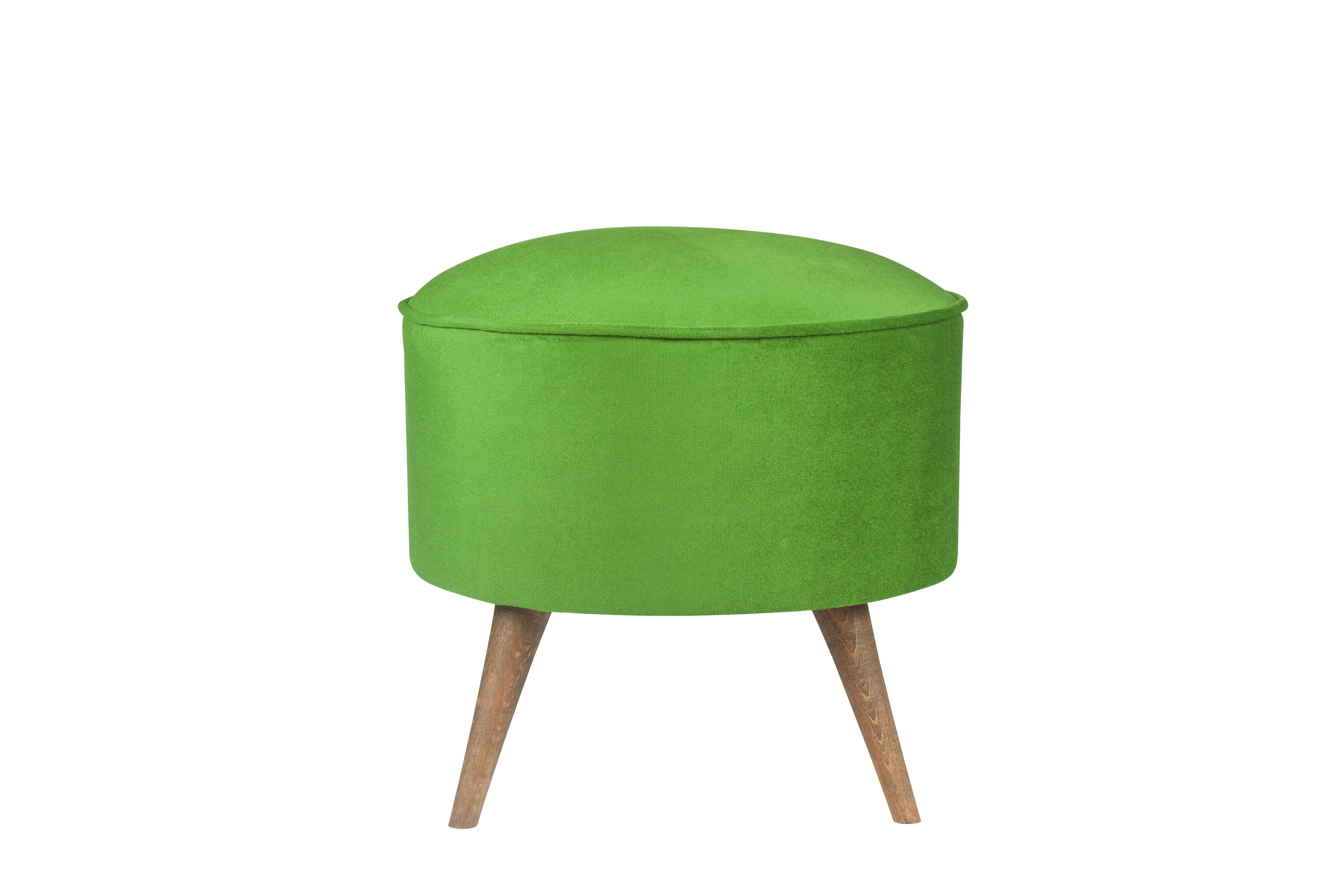 Pouf in tessuto Buena Park Verde (1)