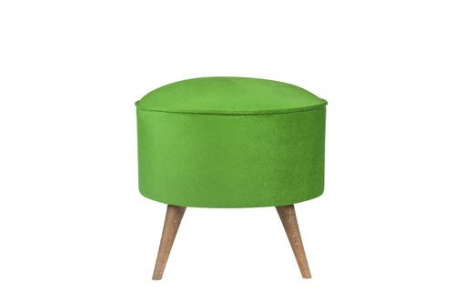 Pouf in tessuto Buena Park Verde (1)