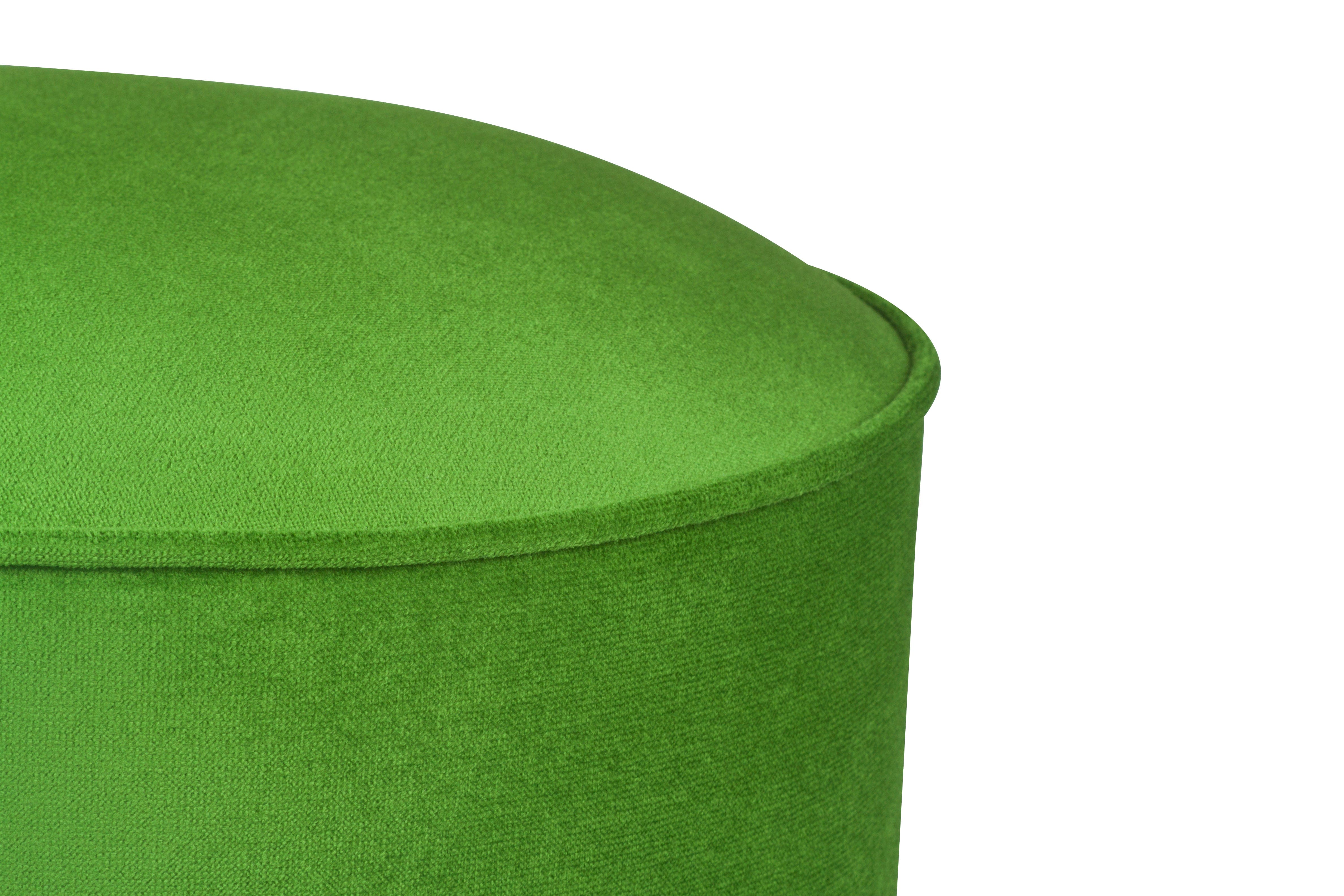 Pouf in tessuto Buena Park Verde (2)