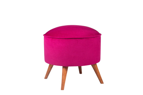 Pouf in tessuto Buena Park Violetto