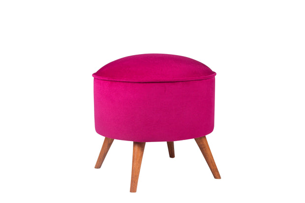 Pouf in tessuto Buena Park Violetto
