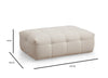 Pouf in tessuto Cady Beige (2)