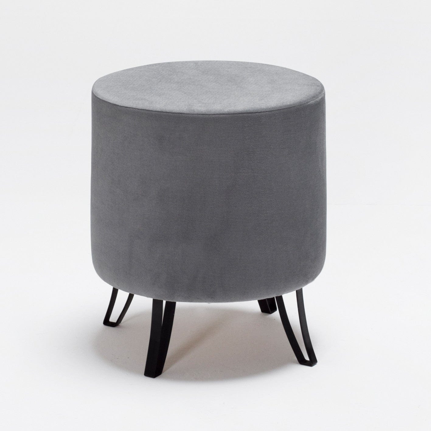 Pouf in tessuto Carmen Grigio