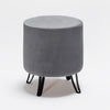 Pouf in tessuto Carmen Grigio