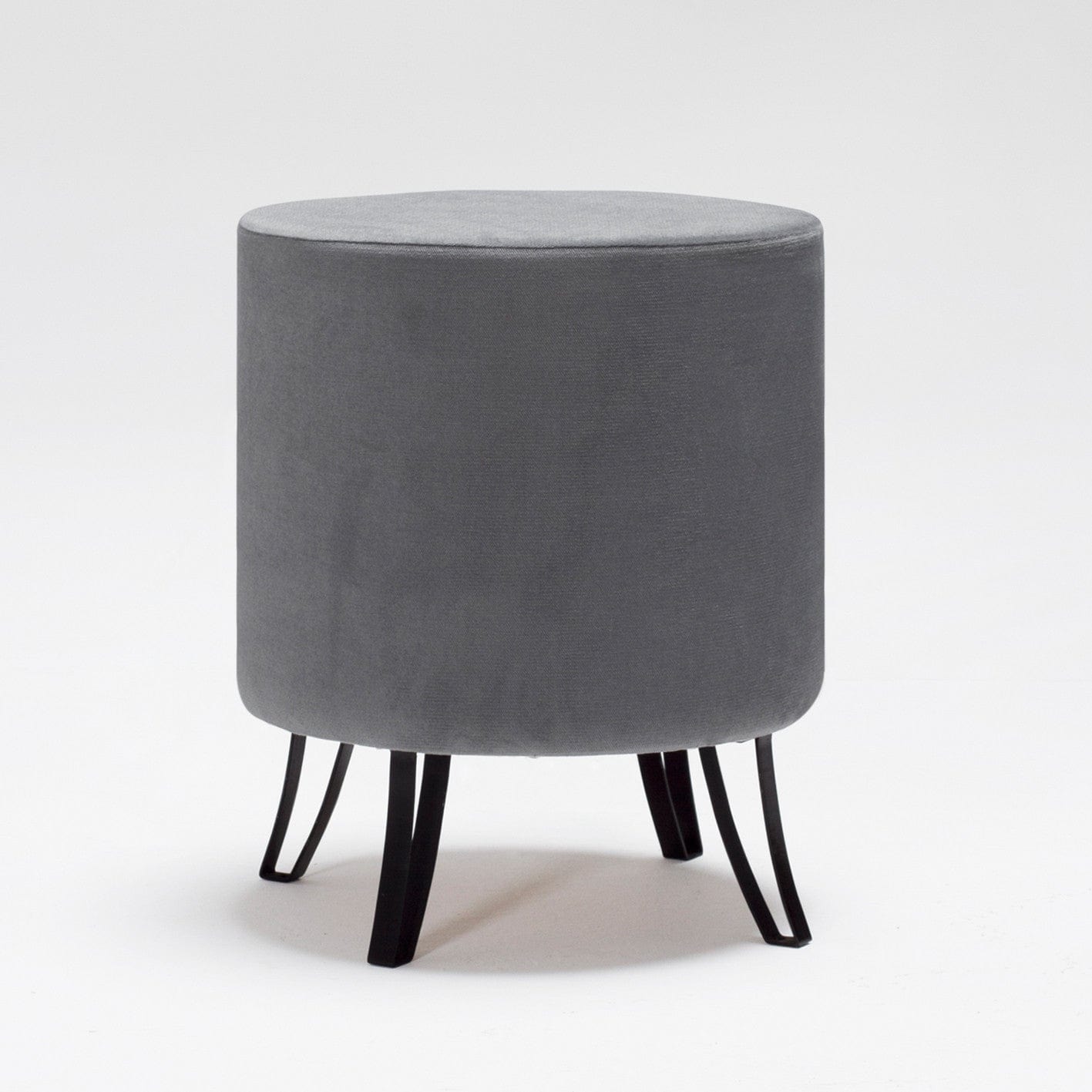 Pouf in tessuto Carmen Grigio (1)