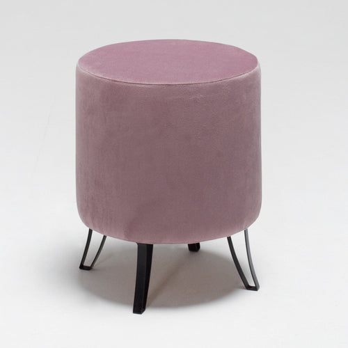 Pouf in tessuto Carmen Violetto