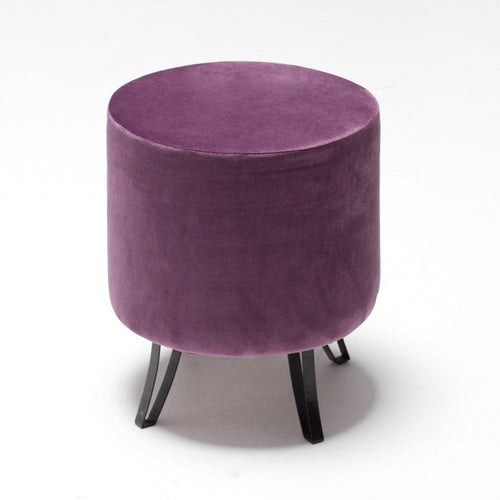 Pouf in tessuto Carmen Violetto (1)