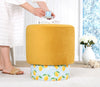 Pouf in tessuto Colyos Giallo (2)