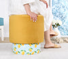 Pouf in tessuto Colyos Giallo (3)