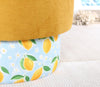 Pouf in tessuto Colyos Giallo (5)