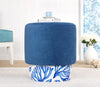 Pouf in tessuto Colyos Multicolore