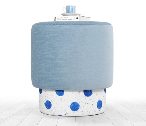 Pouf in tessuto Colyos Multicolore (1)
