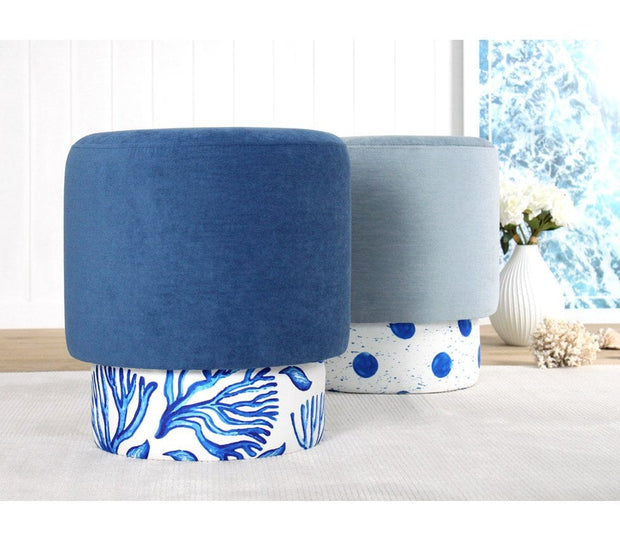 Pouf in tessuto Colyos Multicolore (5)