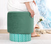 Pouf in tessuto Colyos Multicolore (3)