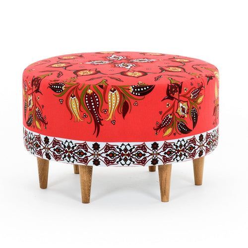 Pouf in tessuto Como Multicolore