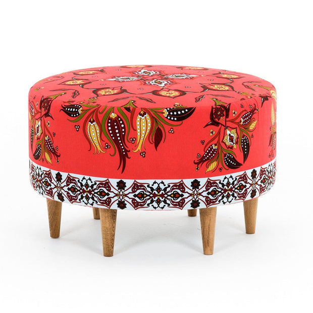 Pouf in tessuto Como Multicolore