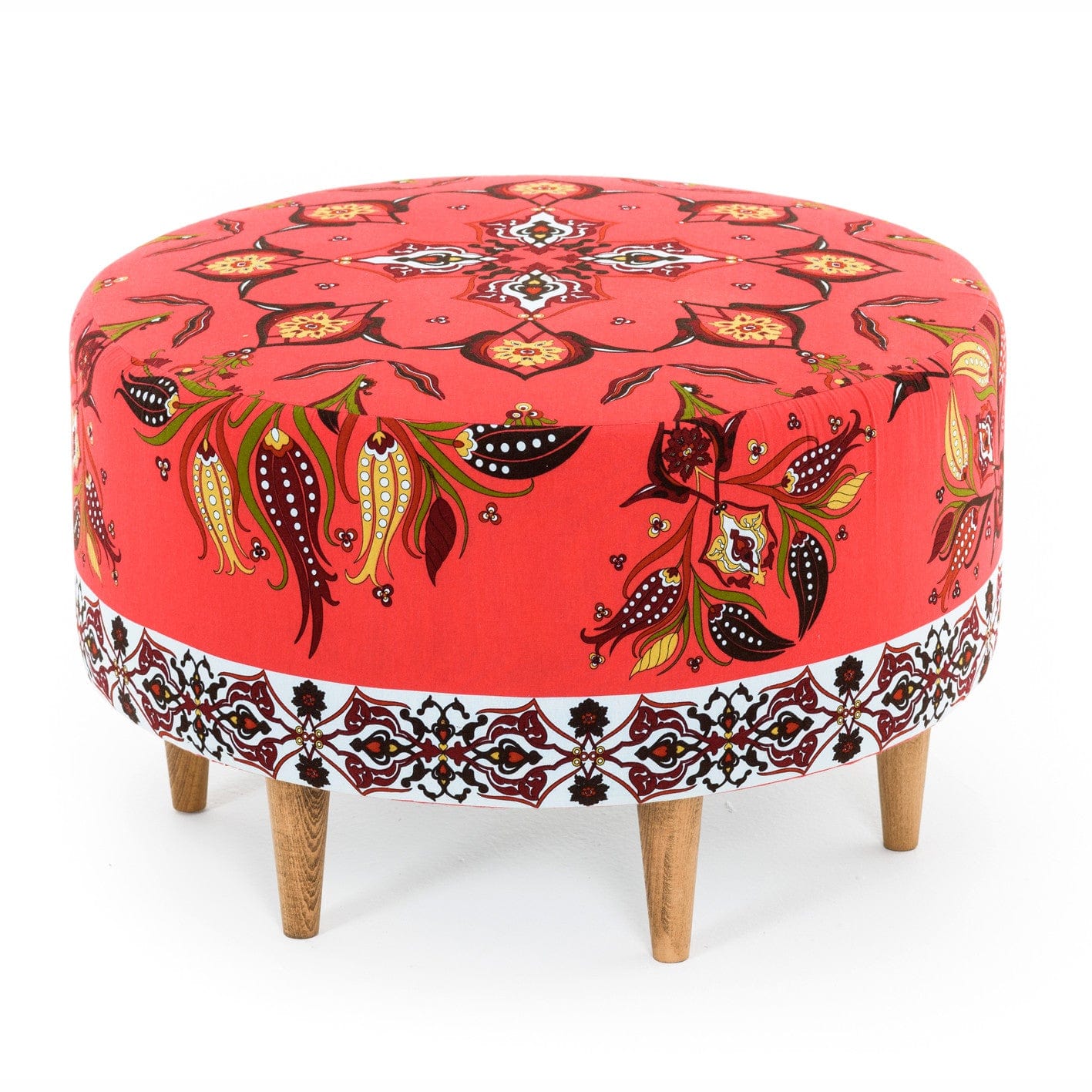 Pouf in tessuto Como Multicolore (1)