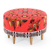 Pouf in tessuto Como Multicolore (1)