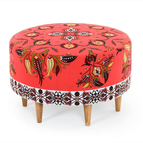 Pouf in tessuto Como Multicolore (1)