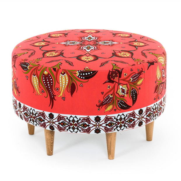 Pouf in tessuto Como Multicolore (1)