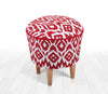 Pouf in tessuto Cor Rosso (1)