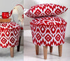 Pouf in tessuto Cor Rosso (3)
