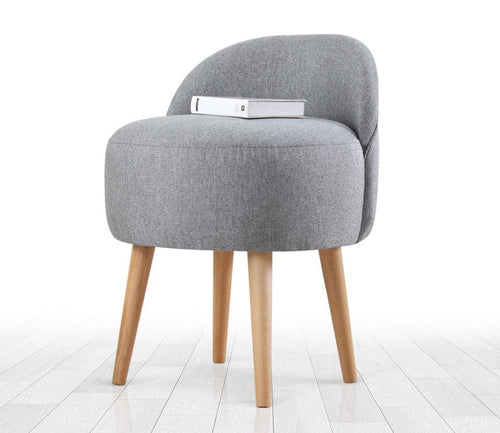 Pouf in tessuto Corvile Grigio