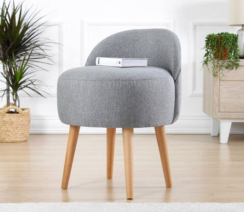 Pouf in tessuto Corvile Grigio (1)