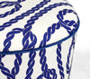 Pouf in tessuto Cunda Blu (2)