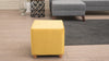 Pouf in tessuto Daisy Giallo (2)