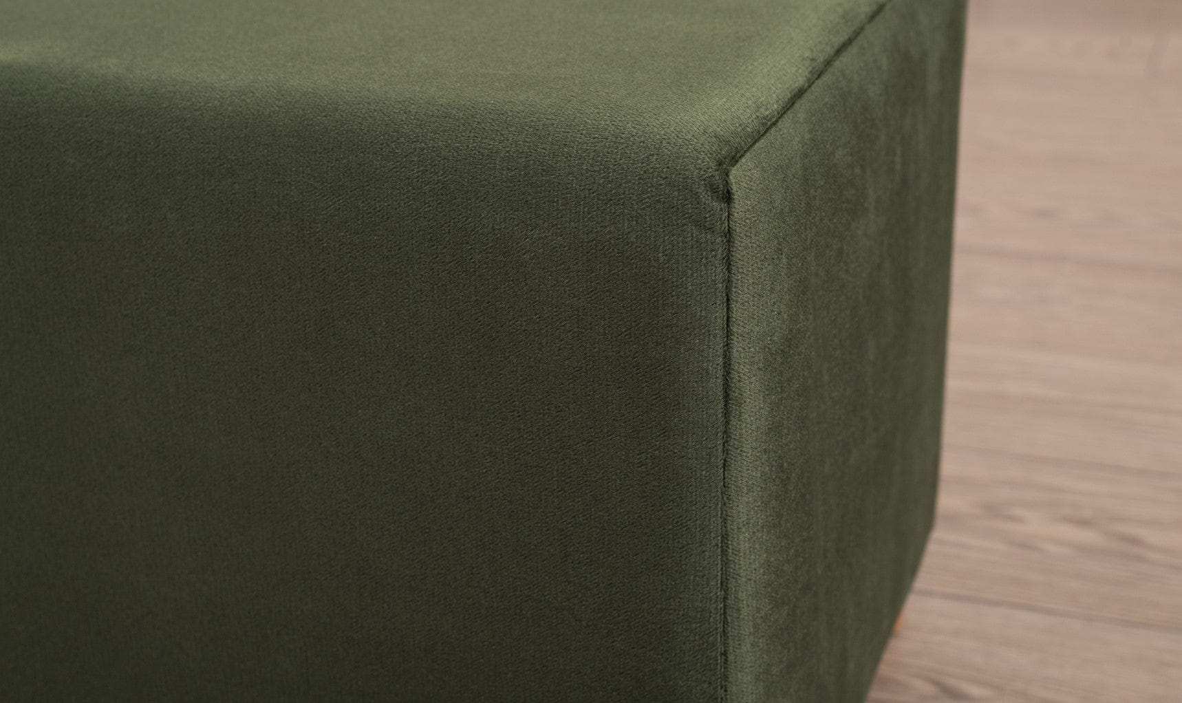 Pouf in tessuto Daisy Verde (2)