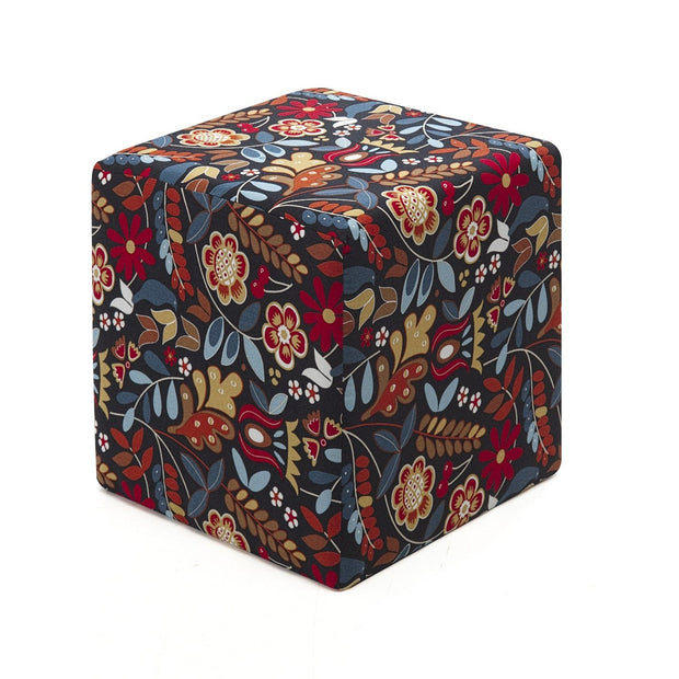 Pouf in tessuto Dalbudak Multicolore