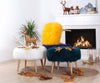 Pouf in tessuto Deer Bianco (2)