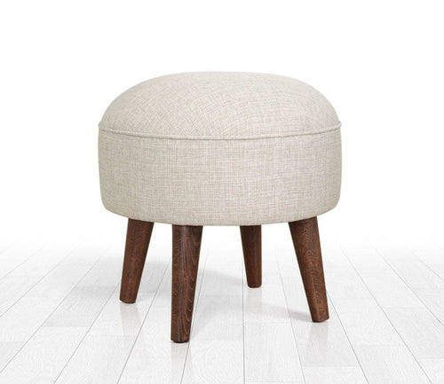 Pouf in tessuto Deff Crema