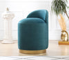 Pouf in tessuto Dover Blu